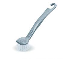 Addis Pot de Fleurs Rond Brosse à Vaisselle, Lin, Plastique, métal, 5 x 4 x 21 cm