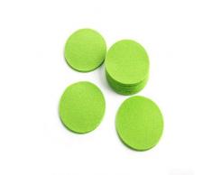 1buy3 Lot de 8 Dessous de Verre Ronds en Feutre Vert Pomme 5 mm dÃ©paisseur