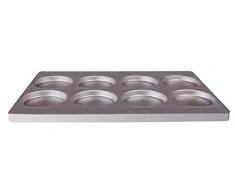 Agnelli autocuiseurs formulaires pour Muffins Feuille daluminium Gris 8 Dies