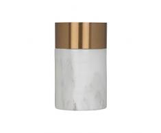 Aufora Bougeoir cylindrique, Blanc, Taille Unique