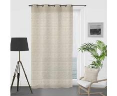 Soleil docre Kheops Voilage, Coton, Ecru, 140 x 250 cm