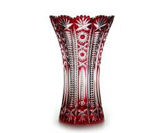 Bohemia Kendy - Vase, 12 x 12 x 20 cm, Cristal, Ruby