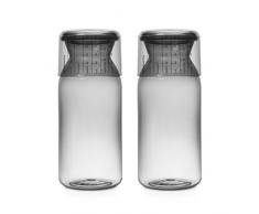 Brabantia 230329 Bocal de Conservation, Plastique, Dark Grey, 1,3L