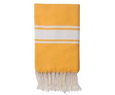 Moorish Idol - Fouta Traditionelle Unie- 100cm x 200cm- Jaune Safran