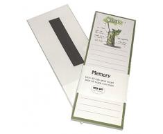 OF Creations Cahier de Notes avec Aimant pour Cuisine, Papier, Blanc, 21.0Â x 8.0Â x 2.0Â cm