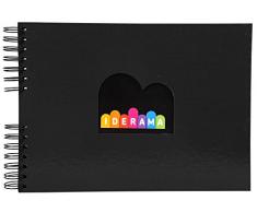 Exacompta 16581E Idérama Album Photo à Spirale avec 60 Pages Noir 33,0 x 22,8 x 3,0 cm