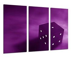 Tableau Moderne Photographique, Impression sur bois, Jeux, Craps, Salle de jeux, 97 x 62 cm, ref. 26369