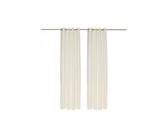 Tom Tailor 575499 T-Dove Rideau avec Oeillets Coton Ecru 140 x 245 cm