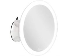 Smartwares IWL-60010 Miroir grossissant x5 avec éclairage LED variable, système ventouse