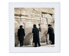 3dRose Blanc, 14 x 35,6 cm Lit carré