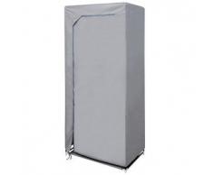 House Box ARMOPE015 Armoire Penderie Tissu/Synthétique Gris 150 x 70 x 5 cm