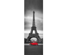 Empire Poster Paris 499554 avec 2 CV Rouge sur Panneau MDF 90 x 30 cm