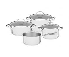 Tramontina 65280026 Una Lot de 4 casseroles en acier 18/10