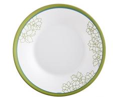 Luminarc 8021569 Luminarc-8021569-Lot de 6 Assiettes Creuses 23CM Orbea, Verre, Blanc, 23 x 23 x 3,6 cm