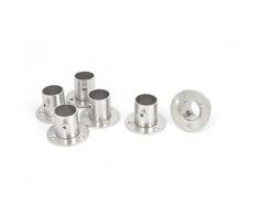 sourcingmap Armoire Ã vÃªtements Bride Support Support de Barre de douche 22mm Lot de 6