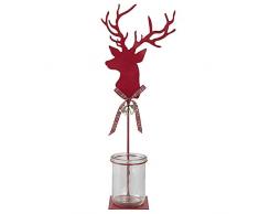 Clayre & Eef 6Y2695 Photophore en Forme de Renne 17 x 8 x 42 cm