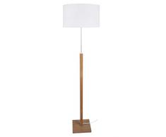 Tosel 51158 Lampadaire 1 LumiÃ¨re, Bois, E27, 40 W, Blanc, 40 x 155 cm