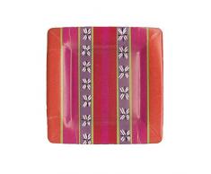 Caspari 13180SP Lot de 8 Assiettes Dessert, Papier, Multicolore, 21 x 21 x 0,02 cm