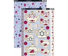 Kanban Cool Britannia Torchon imprimÃ© garÃ§on Die Cut dÃ©corations de Cartes et arriÃ¨re-Lot de 5