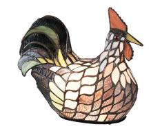 Lumilamp 5LL-5927 Lampe de Table Style Tiffany 28 x 14 x 26 cm / E14/max 1 x 60 W en Verre coloré