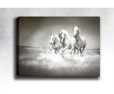 Bonamaison Peinture sur toile, multicolore, 50 x 70 cm - ConÃ§u et fabriquÃ© en Turquie