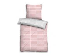 biberna Linge de lit, Cotton, Rose, 135x200 cm + 80x80 cm