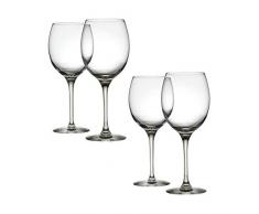 Alessi Mami XL (SG119/1S4) Lot de 4 Verres à vin Blancs en Verre cristallin