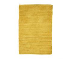 Thedecofactory 558530 Tapis Jaune 55X85 Coton Chenille, 85 x 55 x 1,5 cm