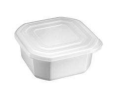Westmark Cocotte pour Micro-Ondes 0,75 l PolypropylÃ¨ne Blanc/Transparent 15,7 x 15,7 x 5,4 cm