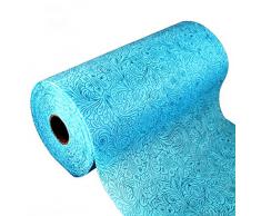 GMMH Chemin de Table 25 m x 30 cm, pour Un Mariage, Une Communion, Un baptême, Une Confirmation, Bleu