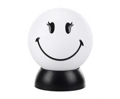ONLI SM-2001/LW02 Lampe de Table Smiley World Lolita, Blanc, avec Ampoule LED