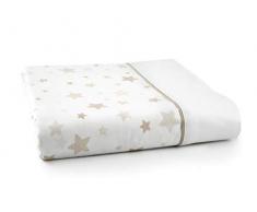MI CASA Mi Plan de lit pour Berceau Motif étoiles Beige 110 x 140 cm
