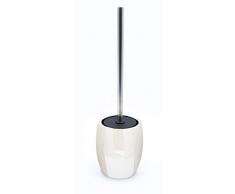 RIDDER 2130401 Brosse de Toilette, céramique, Blanc nacré, env. 10,5 x 10,5 x 36 cm