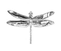 Aufora Argent Décoration Murale à Suspendre Libellule Ornement Sculpture, 17