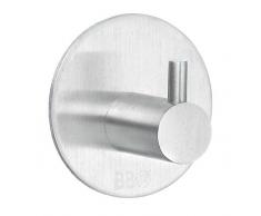 Sluban B1101 Crochet Simple Design Autocollant 48 mm en Acier Inoxydable brossÃ©, Argent, 4,8 x 3 x 4,8 cm