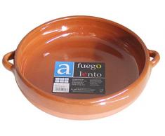 A Fuego Lento A Mijoteuse Sauteuse bombÃ©e Four avec poignÃ©es, Argile, Miel, 25. cm