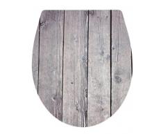 Wenko Abattant WC Colonial Easy Close, Duroplast, Multicolore, 38,5 x 6,5 x 46 cm