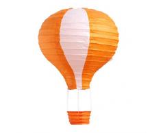 Lanterne en Papier Ã air Chaud pour dÃ©coration de fÃªte de Mariage (35 cm), Rayures Oranges