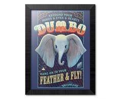 ErikÂ® PE30X40CM0021 Tableau dÃ©coratif encadrÃ© Disney, Dumbo Feather and Fly, 36 x 45 cm