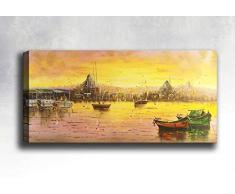 Bonamaison Peinture sur toile, multicolore, 30 x 90 cm - ConÃ§u et fabriquÃ© en Turquie