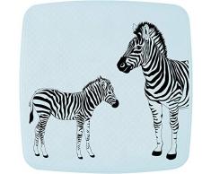 RIDDER Zebra Tapis de Douche 100% Caoutchouc synthÃ©tique (TPE = Ã©lastomÃ¨re thermoplastique), Blanc, env. 54 x 54 cm.