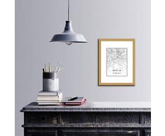 Bonamaison DÃ©coration Murale en Toile Multicolore 35 x 45 cm