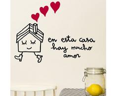 Chispum VIAMOR060M - Sticker décoratif, Design dans Cette Maison il y a Beaucoup damour, 41 x 57,5 cm