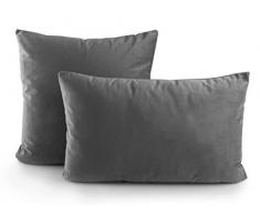 MI CASA Mi Coussin 60 x 60 D899, Gris/28 Comp, Gris, 60 x 60 cm