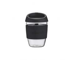 Typhoon Tasse à café réutilisable en Verre Noir 400 ML