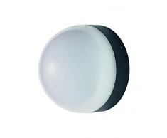 LEDVANCE Endura Style Ball LED + Détecteur de Mouvement | Applique / Plafonnier Extérieur | Gris foncé | 12 Watts - 1030 Lumens | Blanc Chaud 3000K | Etanche IP44