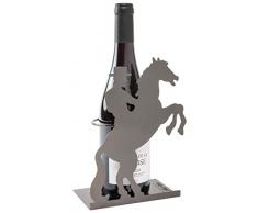 LUDI-VIN Porte Bouteille MÃ©tal Cavalier