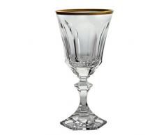 Cristal de Sèvres Chenonceaux Or Set de Verres à vin 7x7x16 cm Or