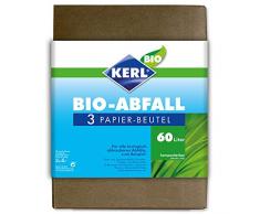 KERL 4003450030579 Lot de 3 Sacs Poubelle Bio Papier 60 L