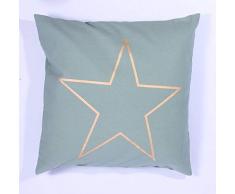 La Finesse - Housse de Coussin carrÃ©e 50 x 50 cm pour la Maison en Coton pour Le Salon, Le canapÃ©, la Chambre Ã Coucher, Tissu colorÃ©, Taille Unique